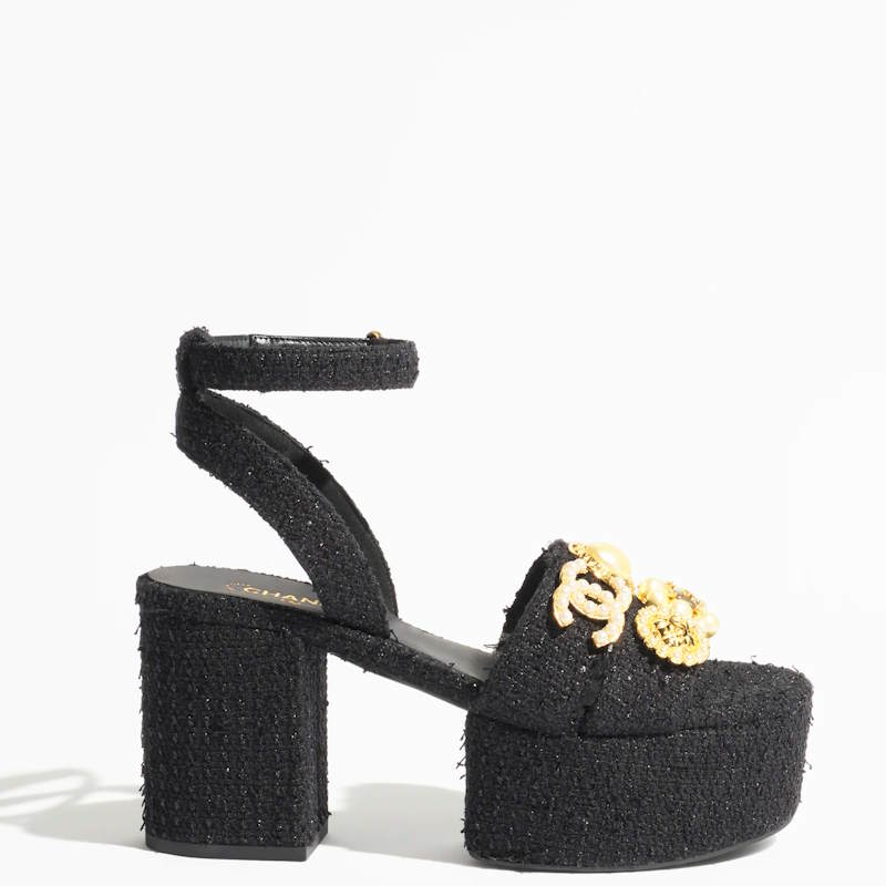 CHL Tweed Jewel Sandals Woman