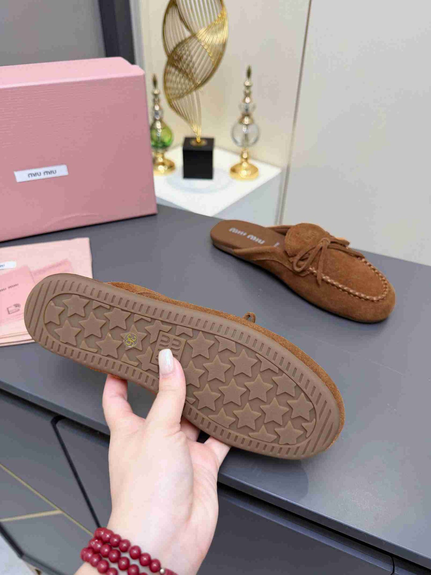 MI MI Suede Mule slippers Woman 5 Color's
