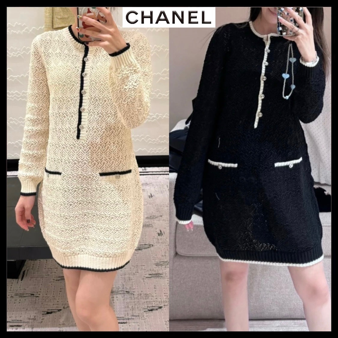 CHL  Dress knitted  2 Color's  Limited