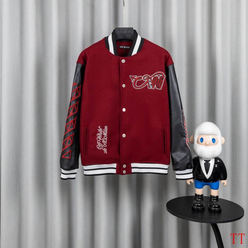 OFF WITE Varsity Baseball Jacket Man