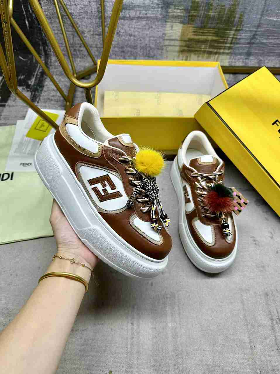 FEN Sneakers Woman Platform 4 Color's