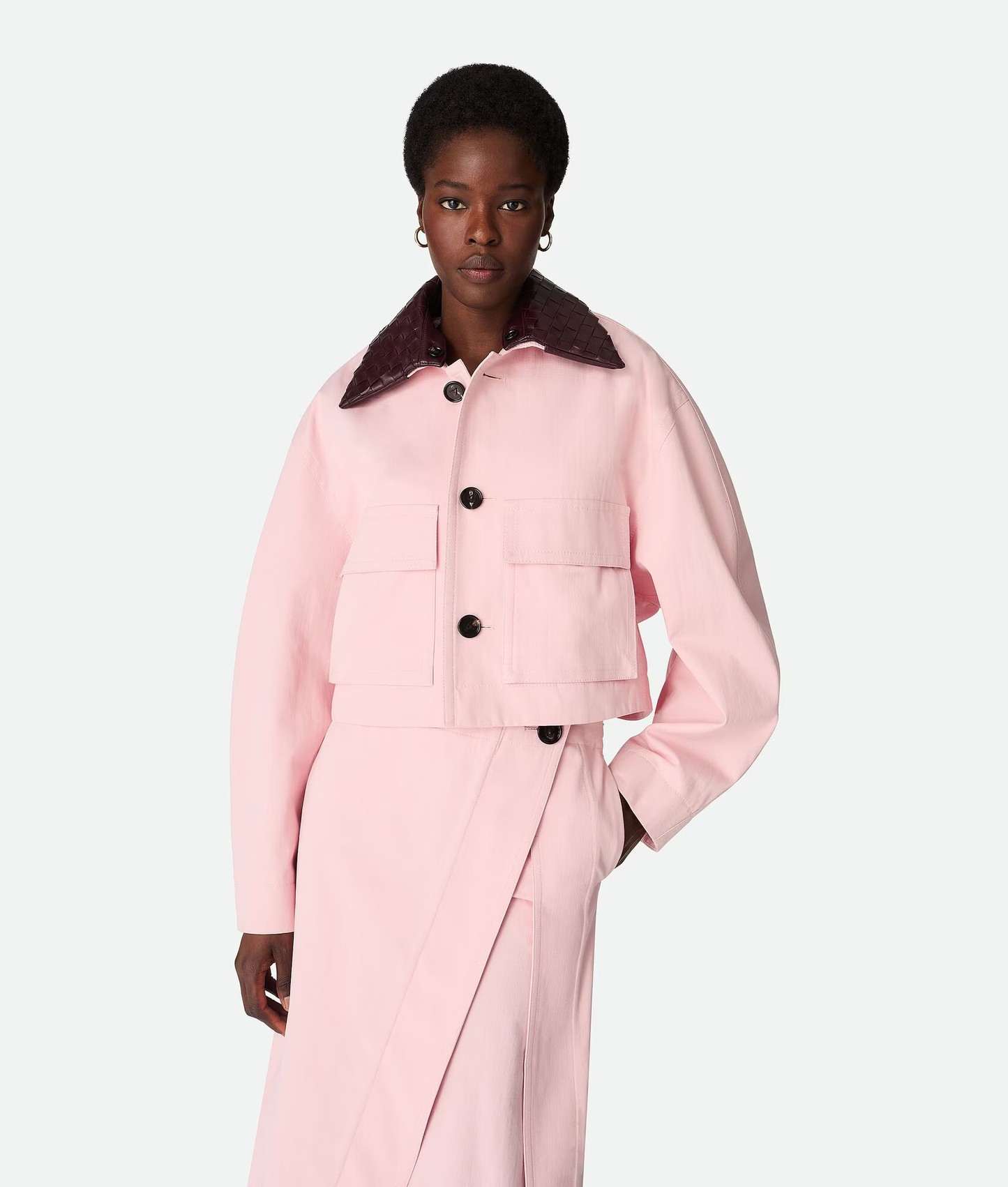 VOT VENET Jacket skirt set s SQ limited pink