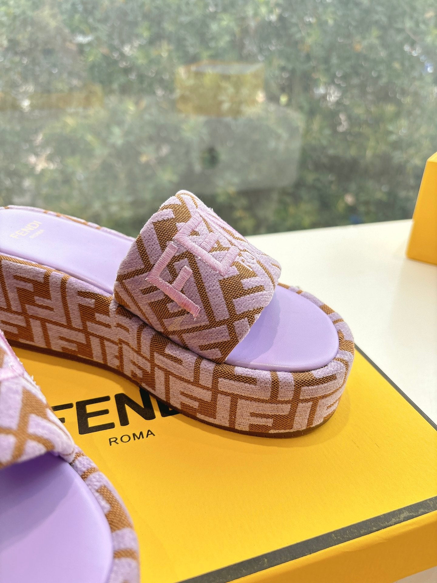 FEN Sandals Slippers Wedge Platform 3 Color's