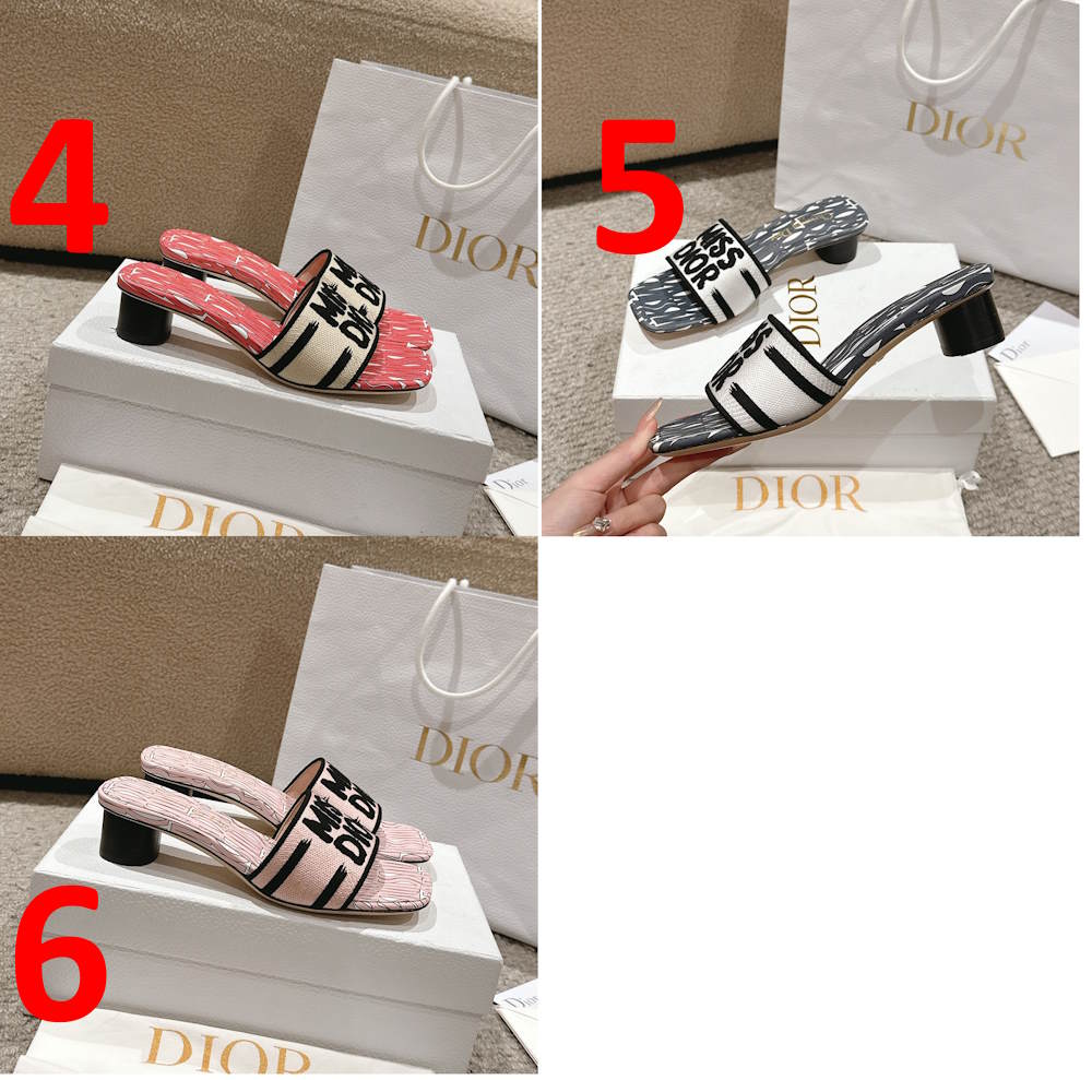 CHD Sandals Slippers 6 Color's 42 Heels