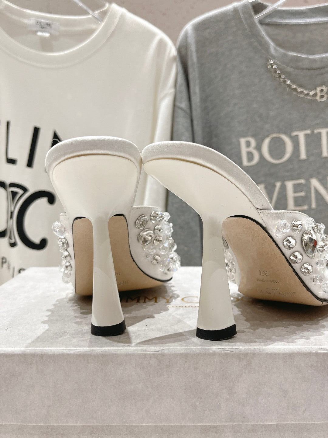 CHU Shoes White Sandals stones Woman