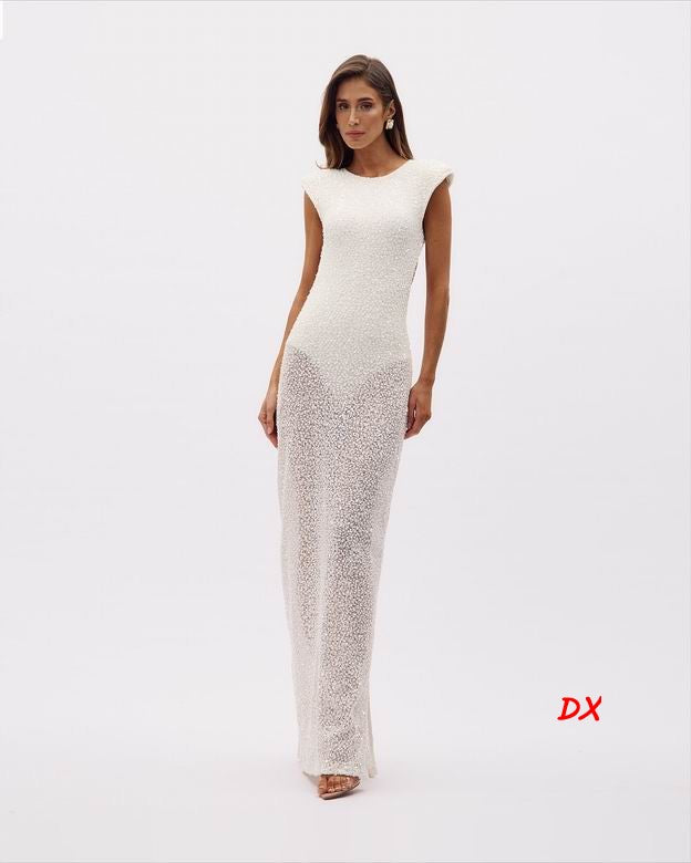 HERVE Party dress Glass beads wedding