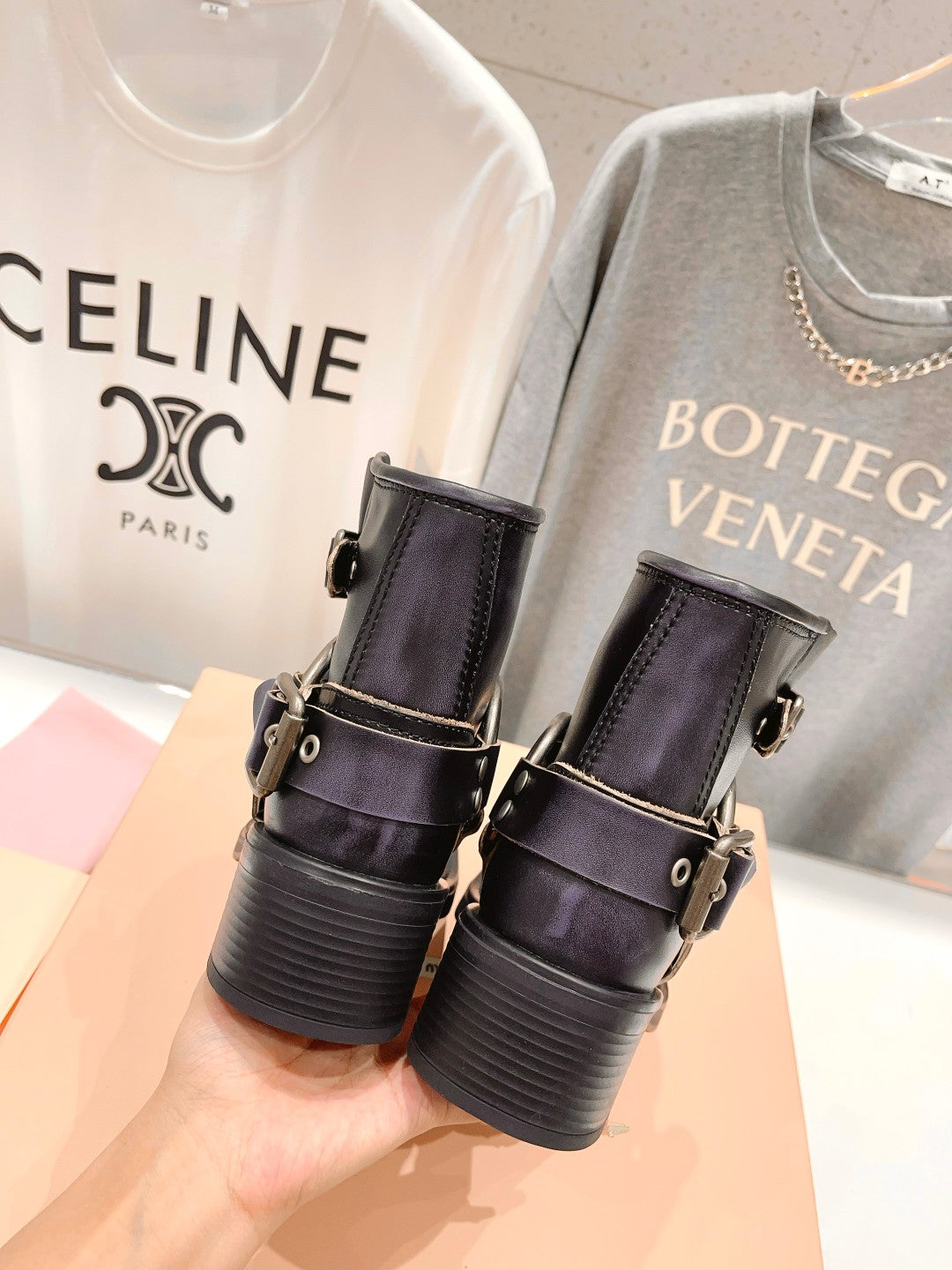MIU MI Boots Low Cowboy Style