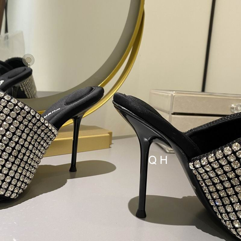 WANG Sandals Slippers Heels Stones
