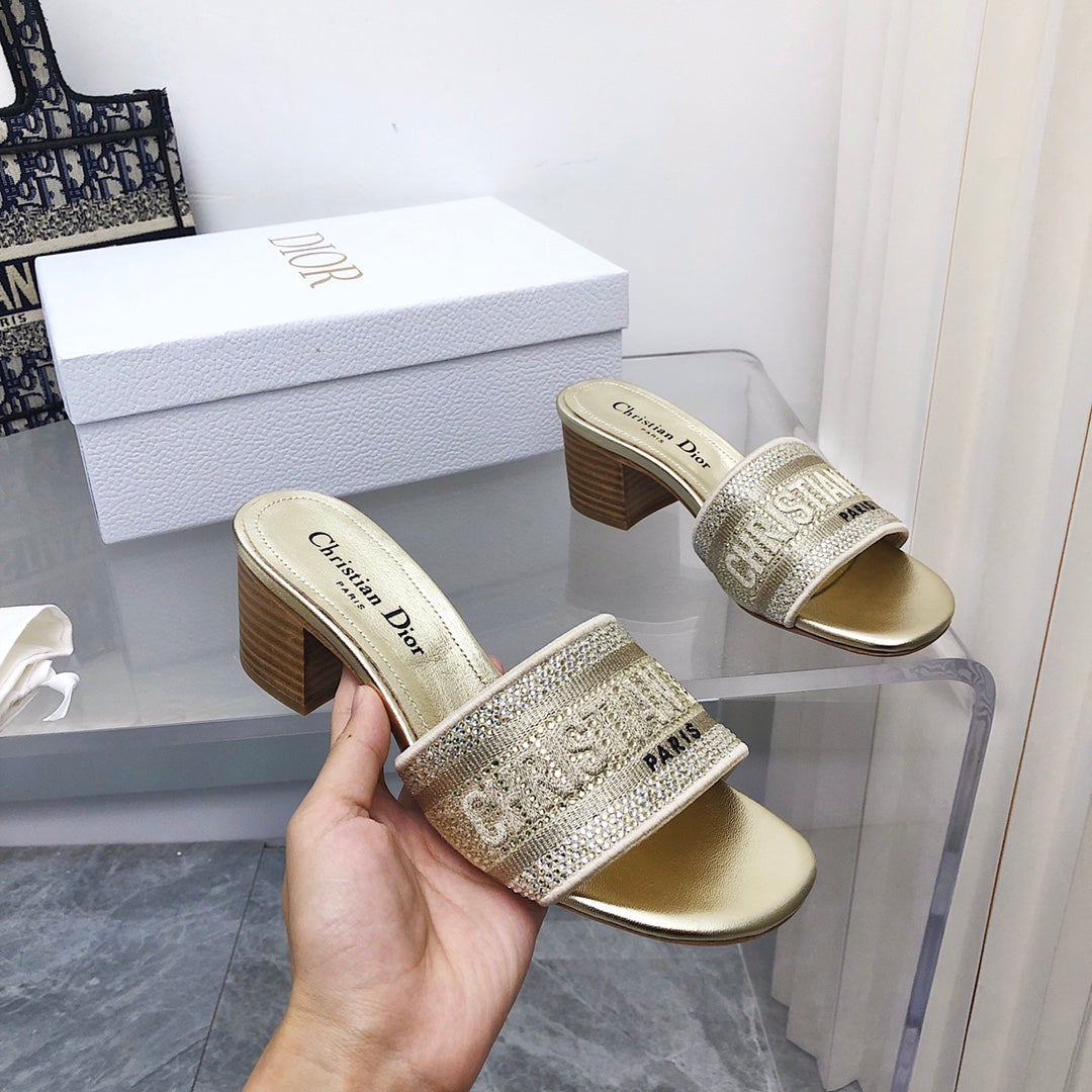 CHD Slippers Flat and Heels 2 Color 's