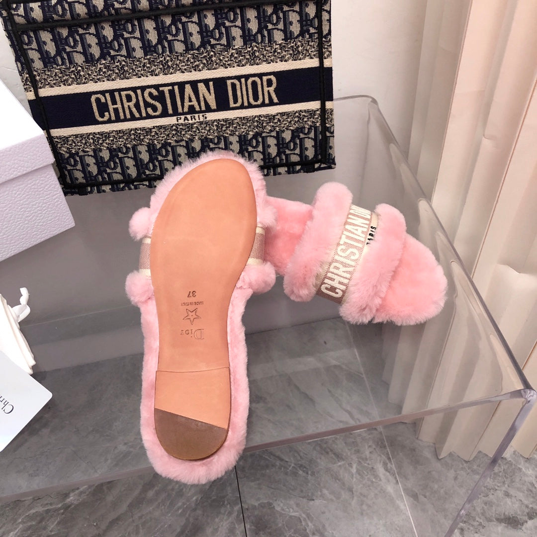 CHD Chez Moi Slippers Fur 3 Color 's