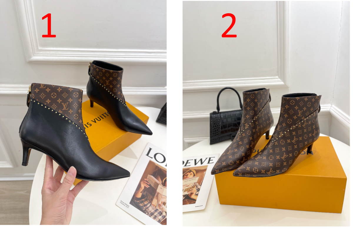 LU Signature Boots Med Heels 2 Color 's