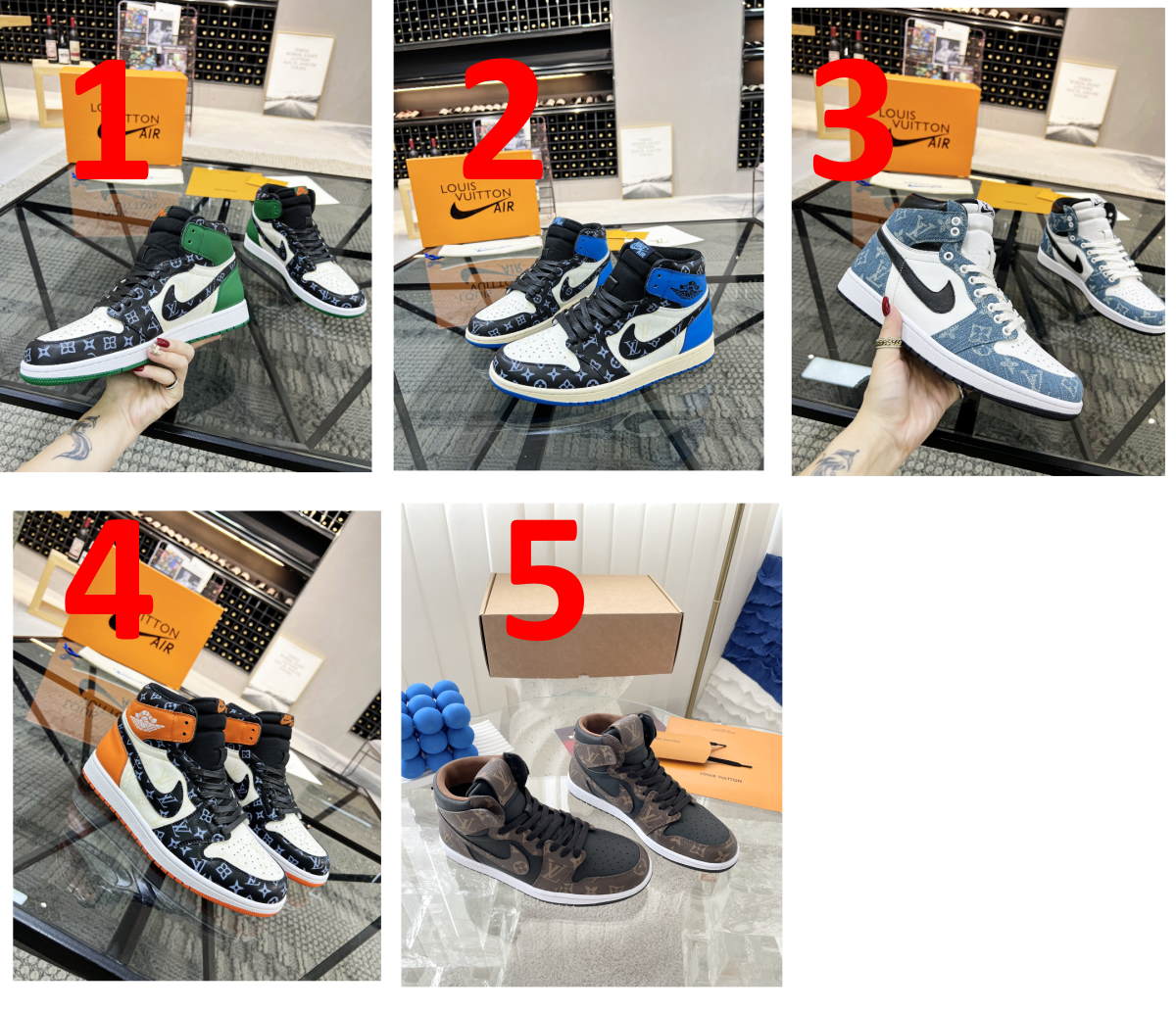 LU N*KE Jorda AR1 Air Sneakers 5 Color 's 46