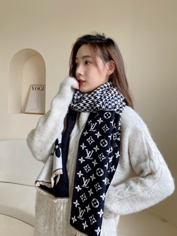 LU Scarf Monogram 2 Color 's
