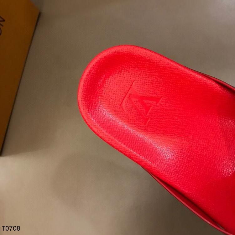 LU Slippers Flip Flop Red