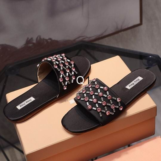 MIU MI Slippers Stones 2 Color 's