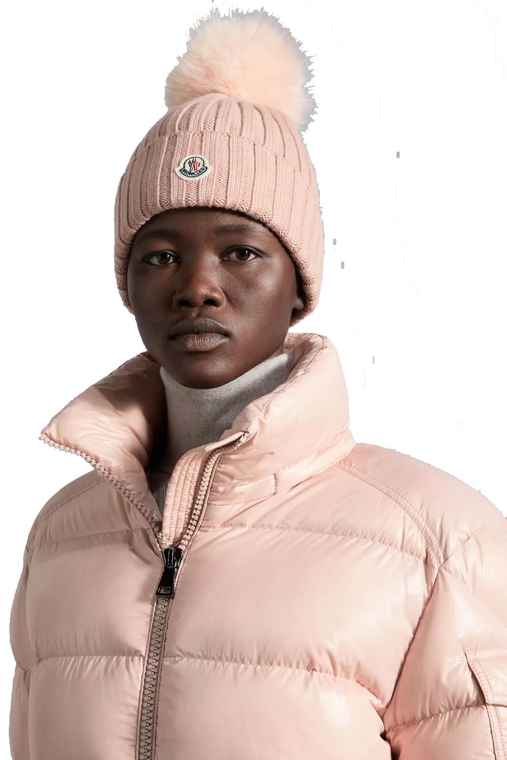 MONCR Hat and Scarf Set Knitted 3 Color s