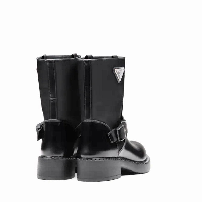 PRD Brushed Leather Boots Re- Nylon 2 color 's