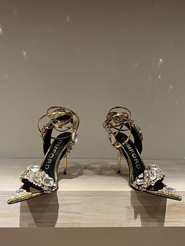 FORD Shoes Crystal Point Sandals Jewel