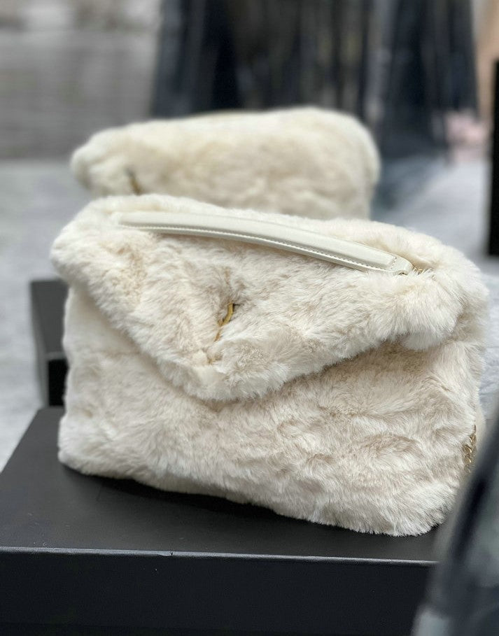 Y L oulou Bag Fur Shoulder 29 cm 4 color's