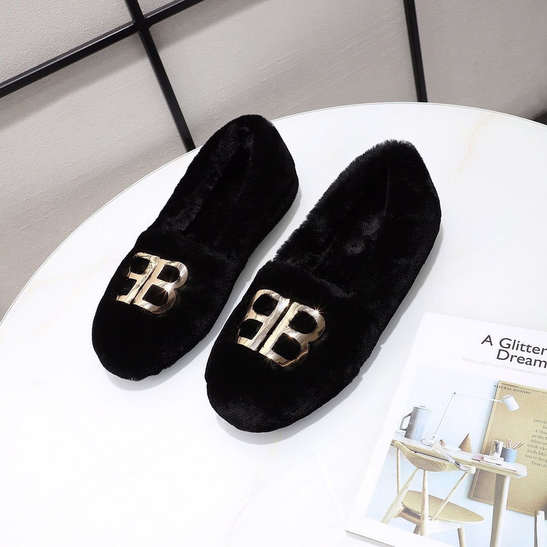 SNBAL Mule Fur Black