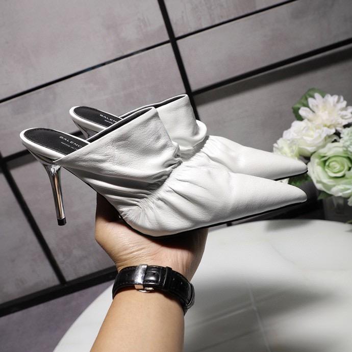 SNBAL Shoes White Heels Mule