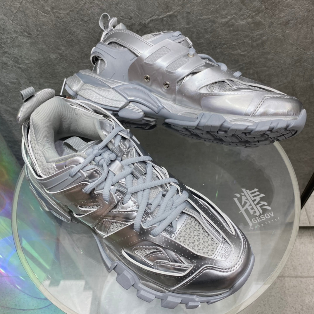 SNBAL Track Trainers Sneakers Silver