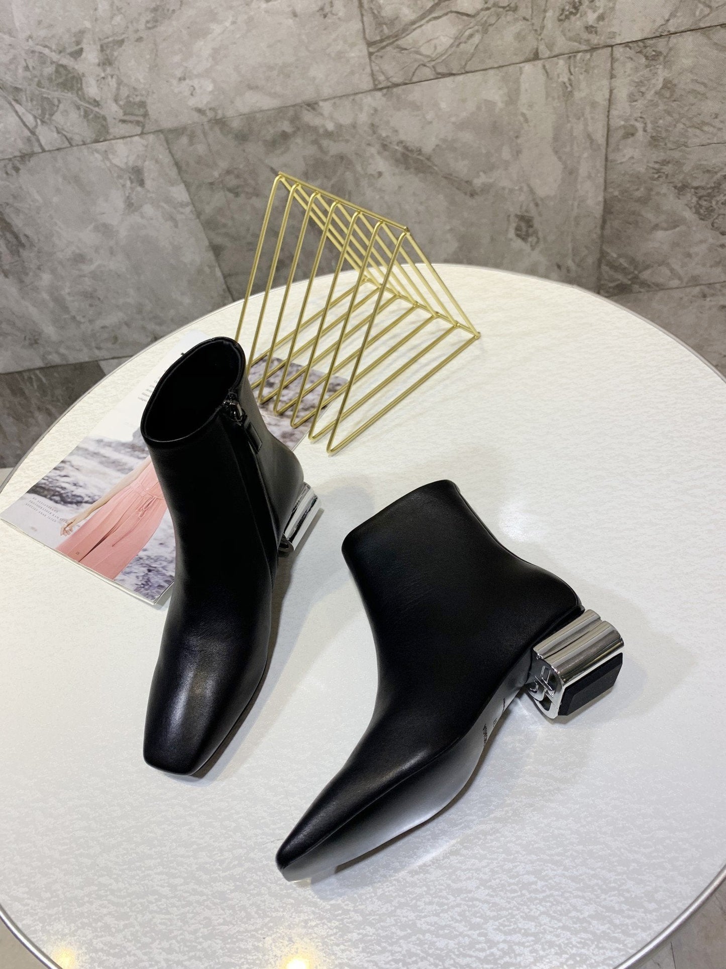 SNBAL Boots Black Heels