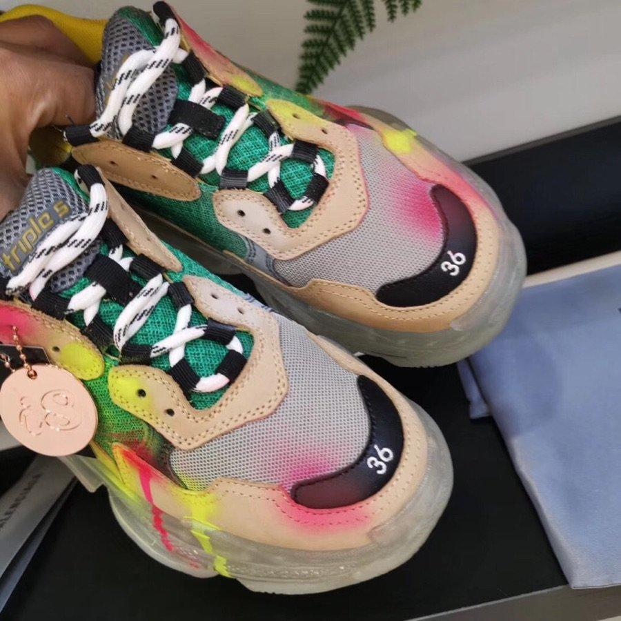 SNBAL Triple S Sneakers Clear Sole