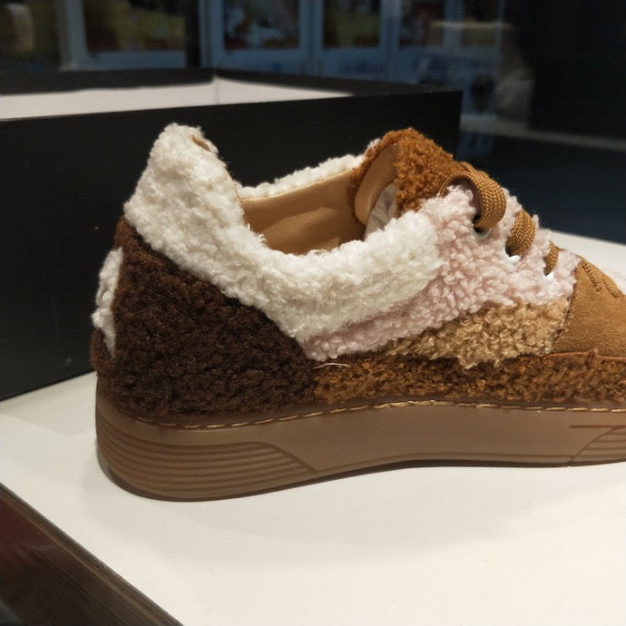 CHL Sneakers Shearling Fur Brown