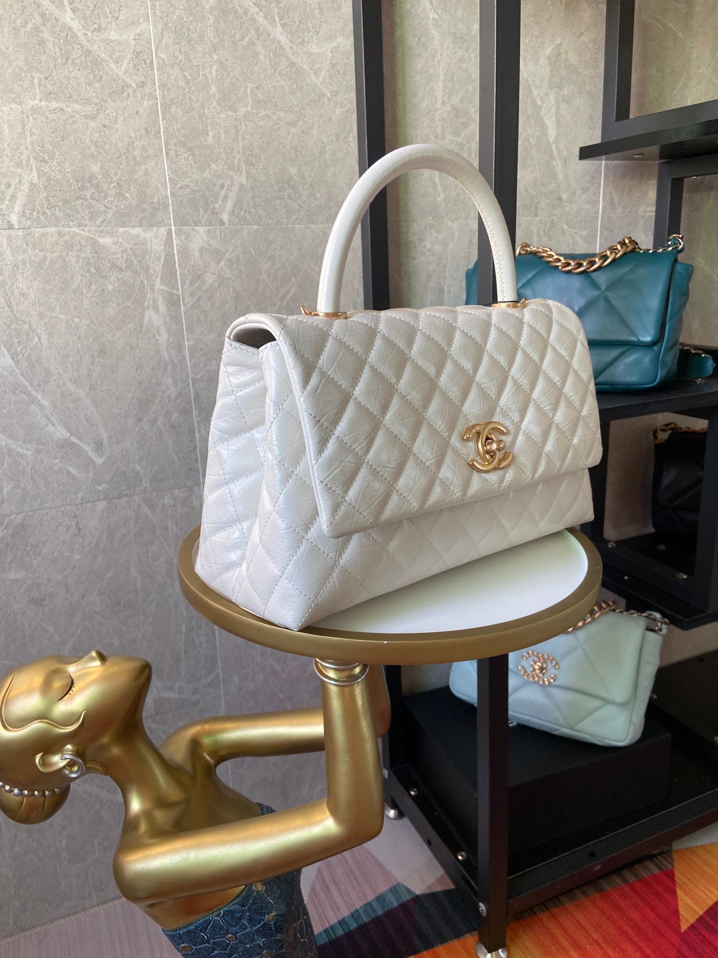 CHL Bag 29 Cm Handle White