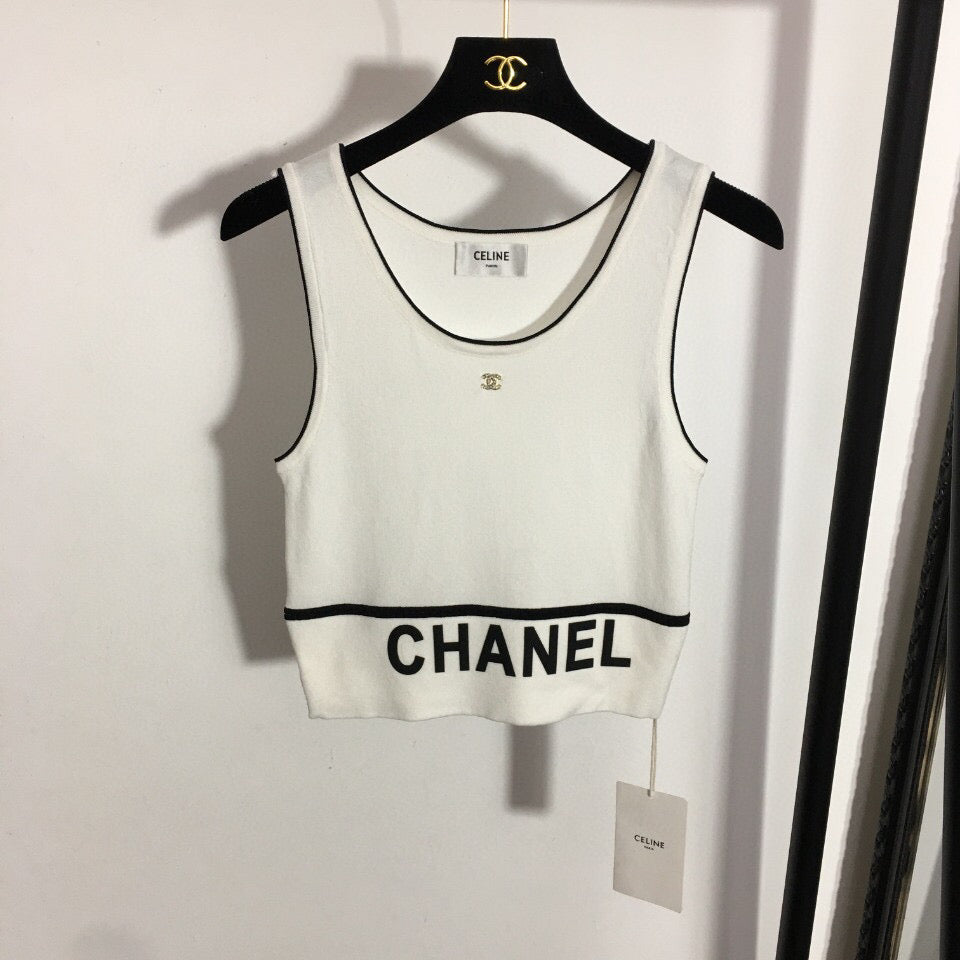 CHL Tank Top T shirt Woman Knitted 2 Color 's