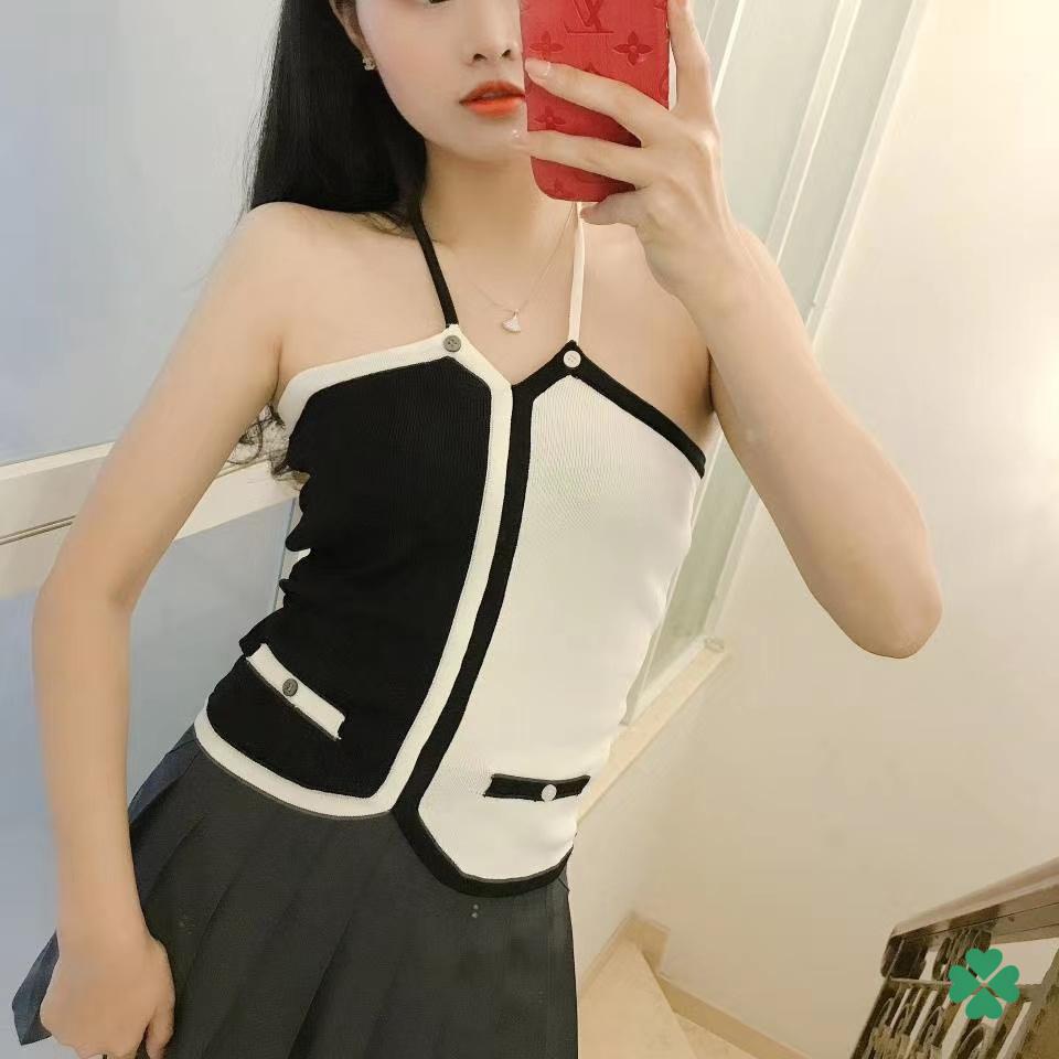 Chl Fashion Top Black White