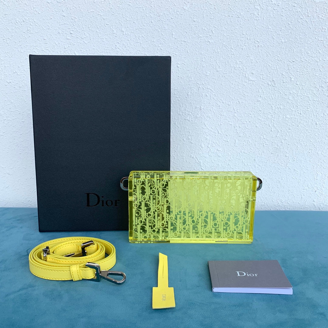 CHD Bag Purse Plexiglass Yellow