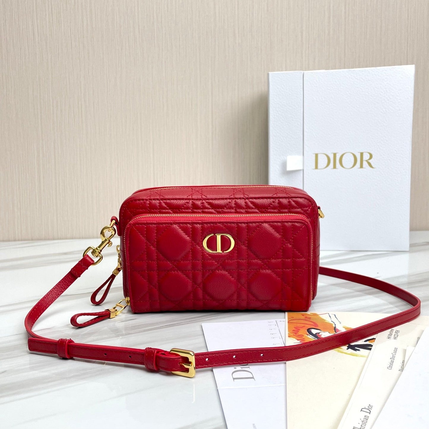 CHD Bag Handbag 19 CM Red Caro