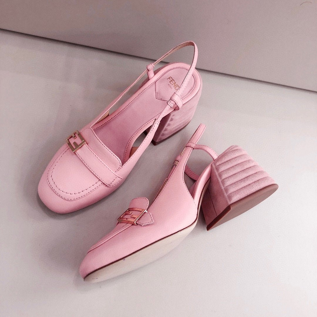 GU Sandals Leather Pink