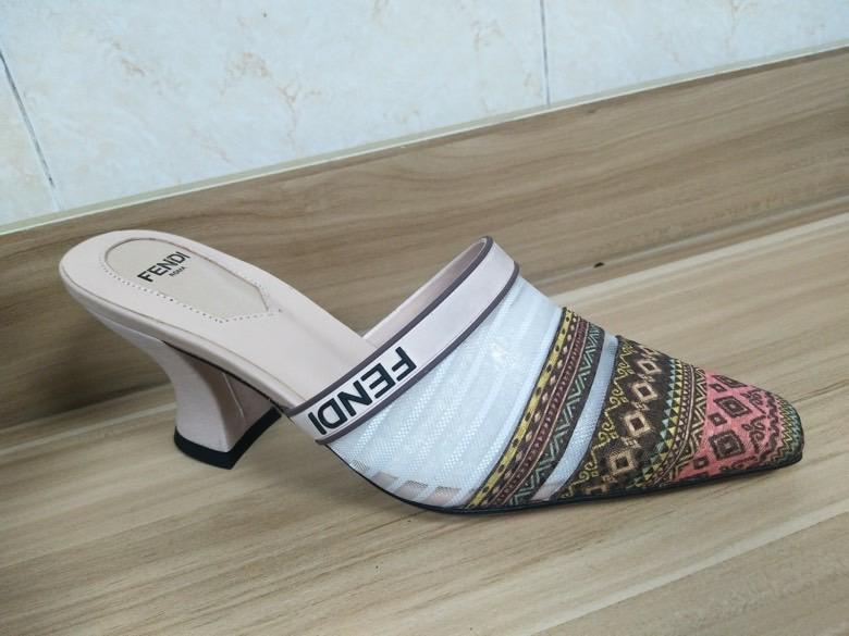 Fen Mule White Shoes