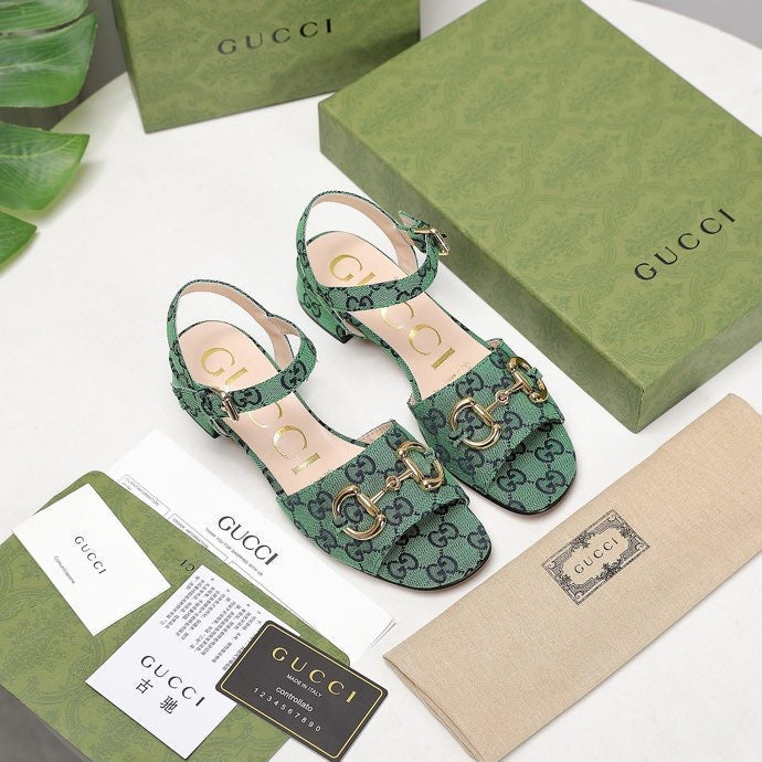 GU Sandals Monogram 2 Color 's Mule