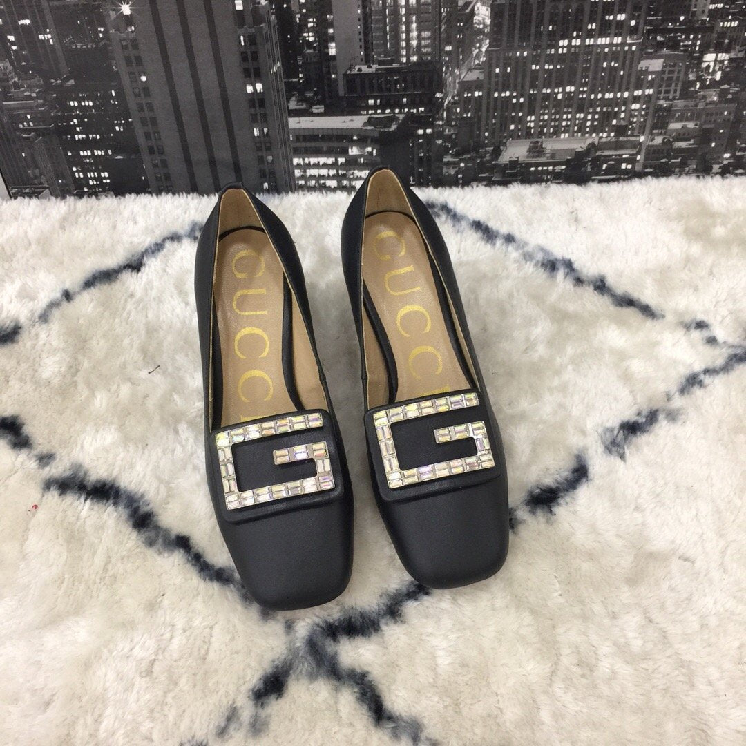 GU Shoes Logo Crystal Black