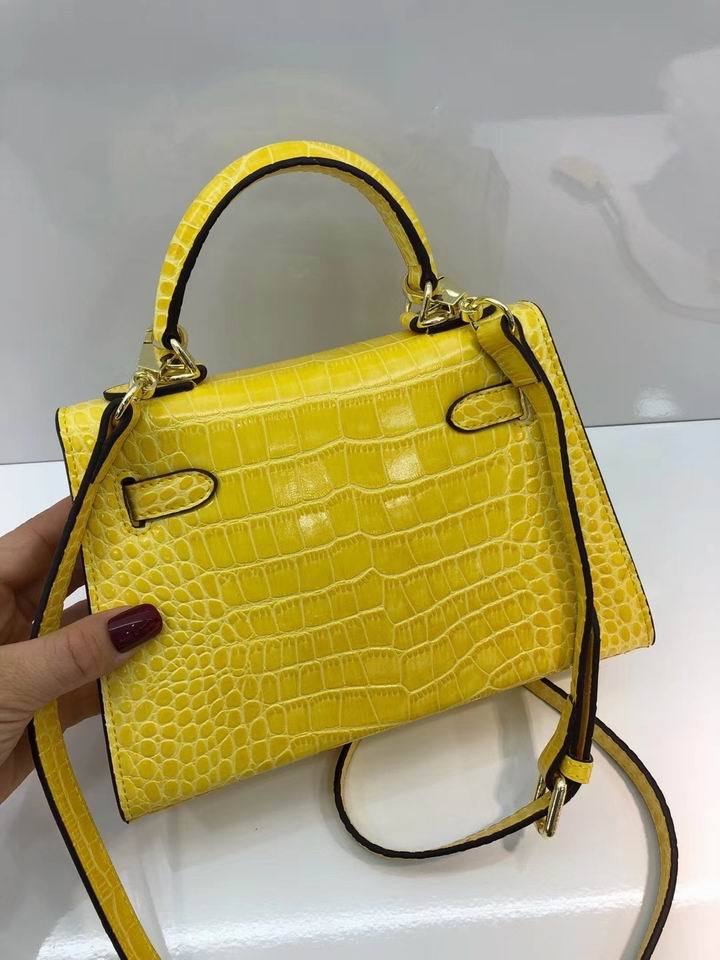 HRM Bag Kell Croco 22 cm Yellow