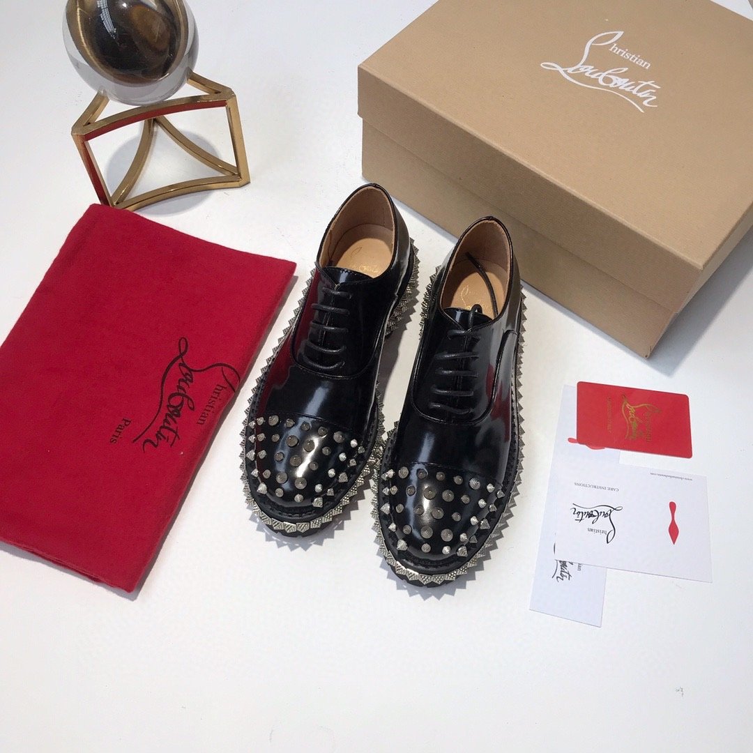 Labutin Shoes Black Studs
