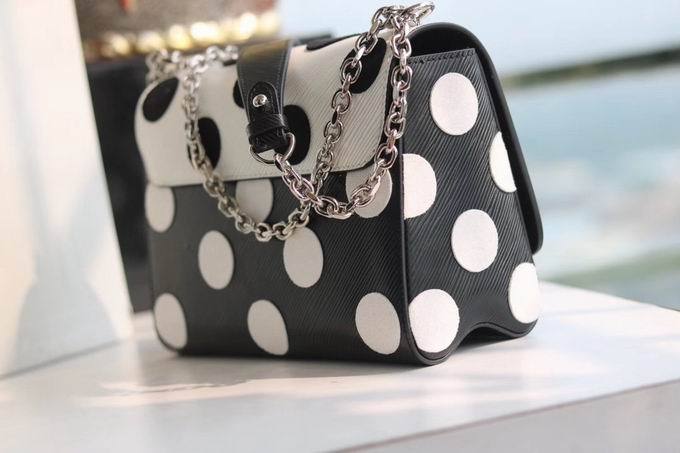 LU Bag Dots Black White