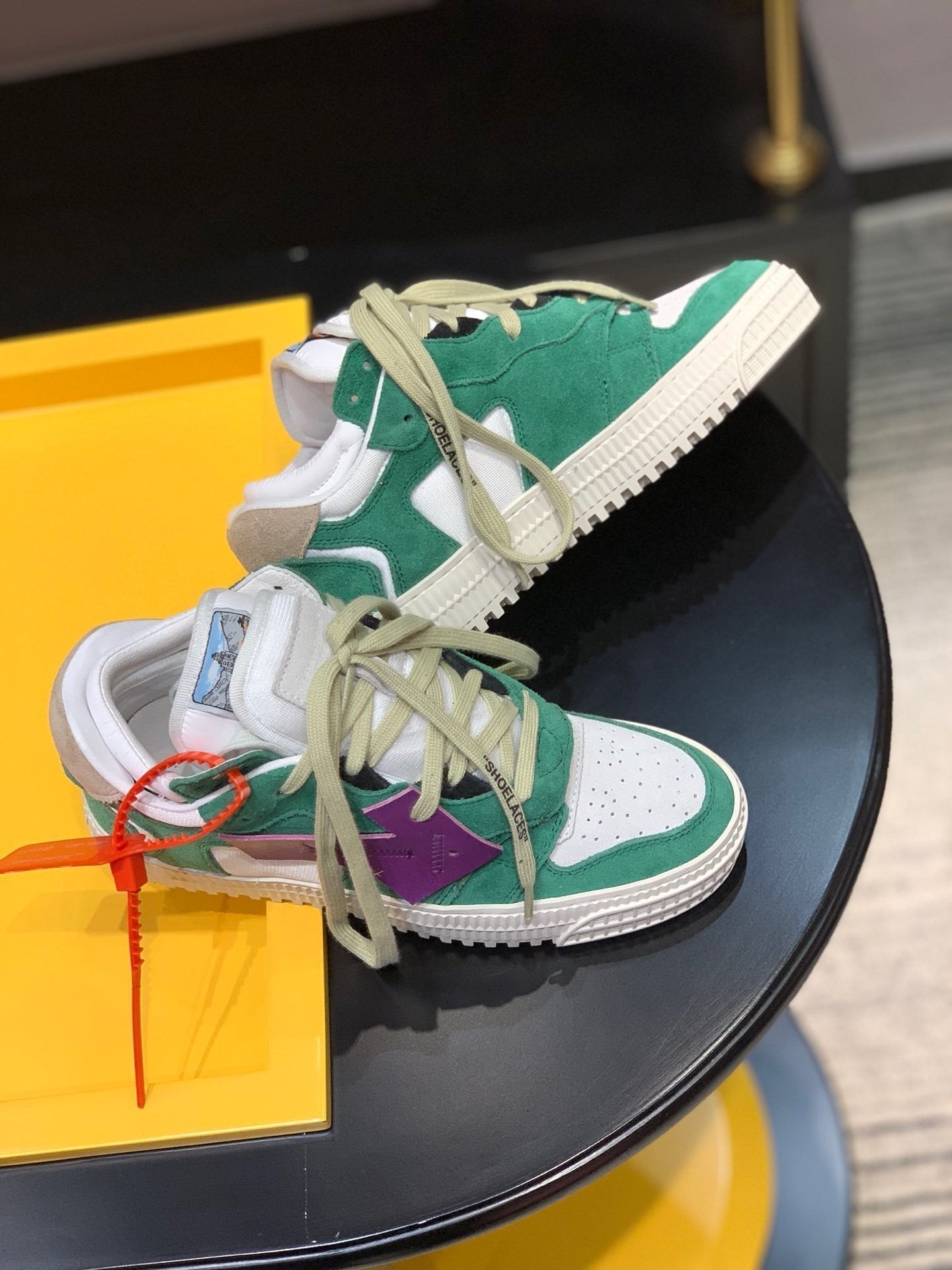 Off Wite Sneakers Green