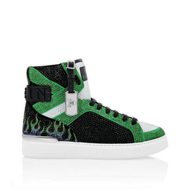 PLEIN Sneakers High HI TOP CRYSTAL FLAME