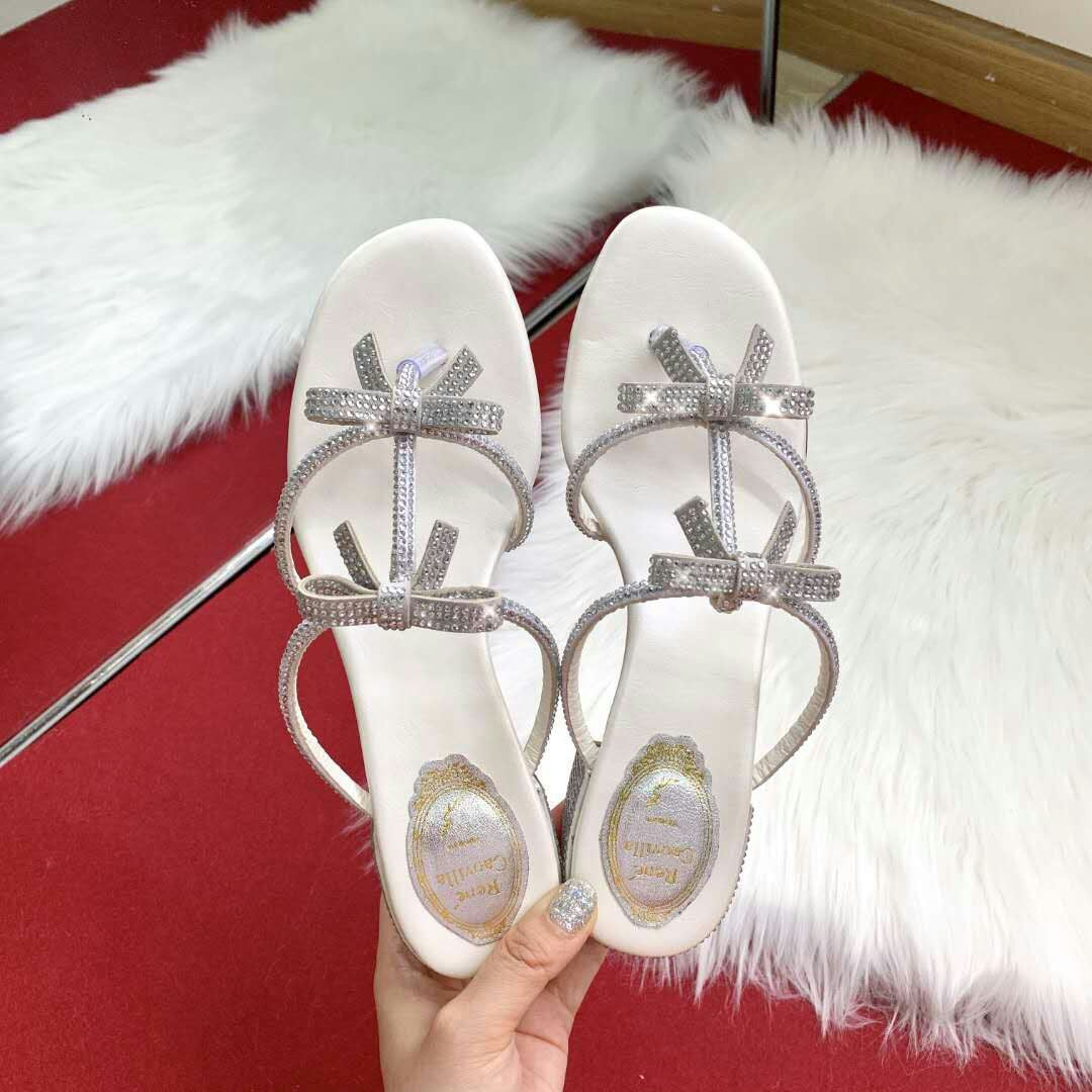 Cao villa Slippers Sandals Stones Heels