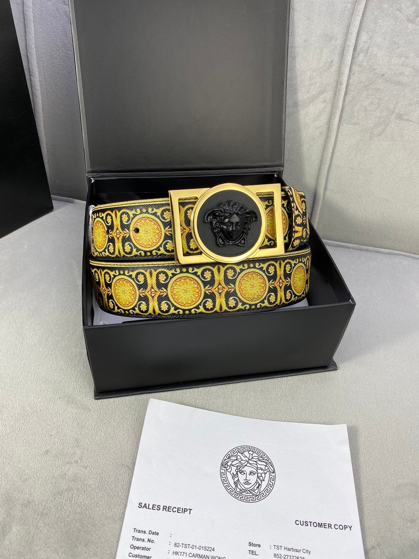 VRC Leather Belt Gold