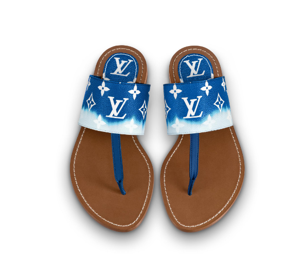 LU Slippers Sandals Logo