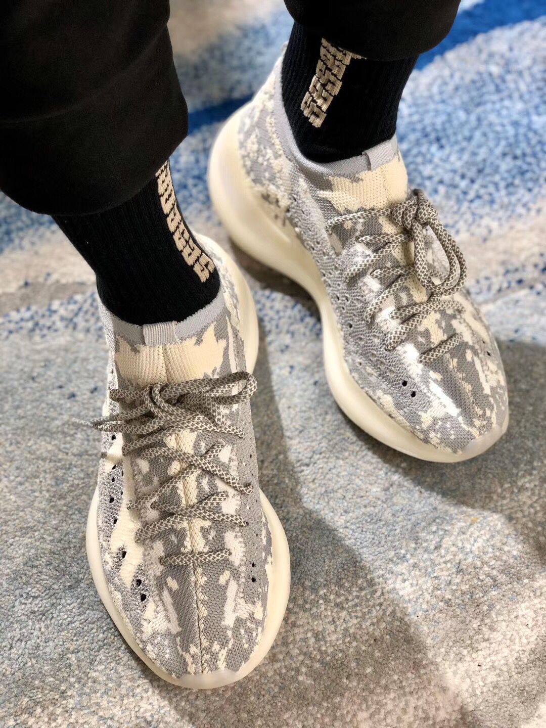 Yezy 350 380 Alien White Sneakers