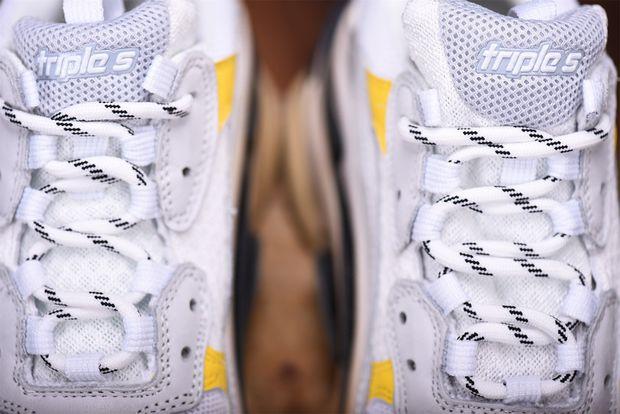 SNBAL Triple S Yellow Sneakers