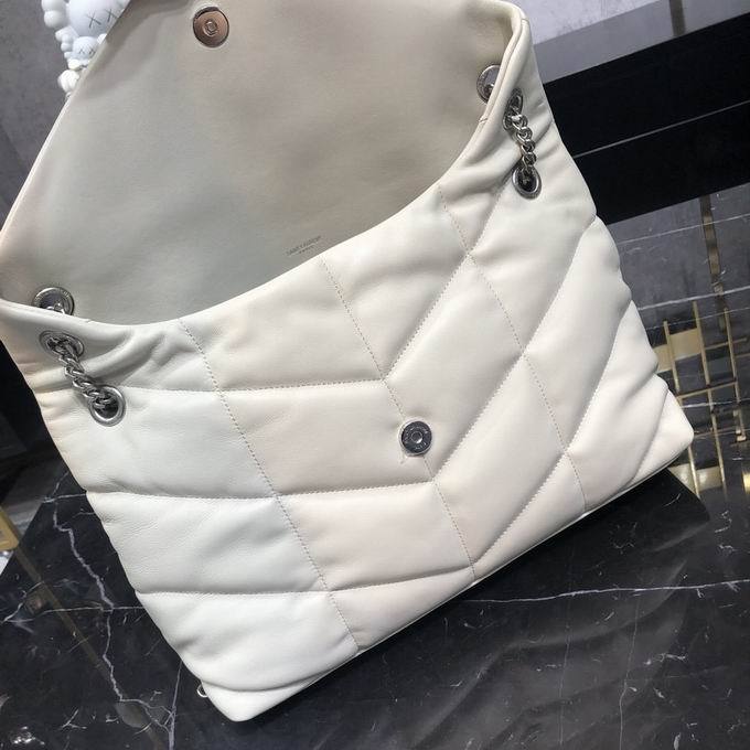 Y L Bag Handbag White Quilted