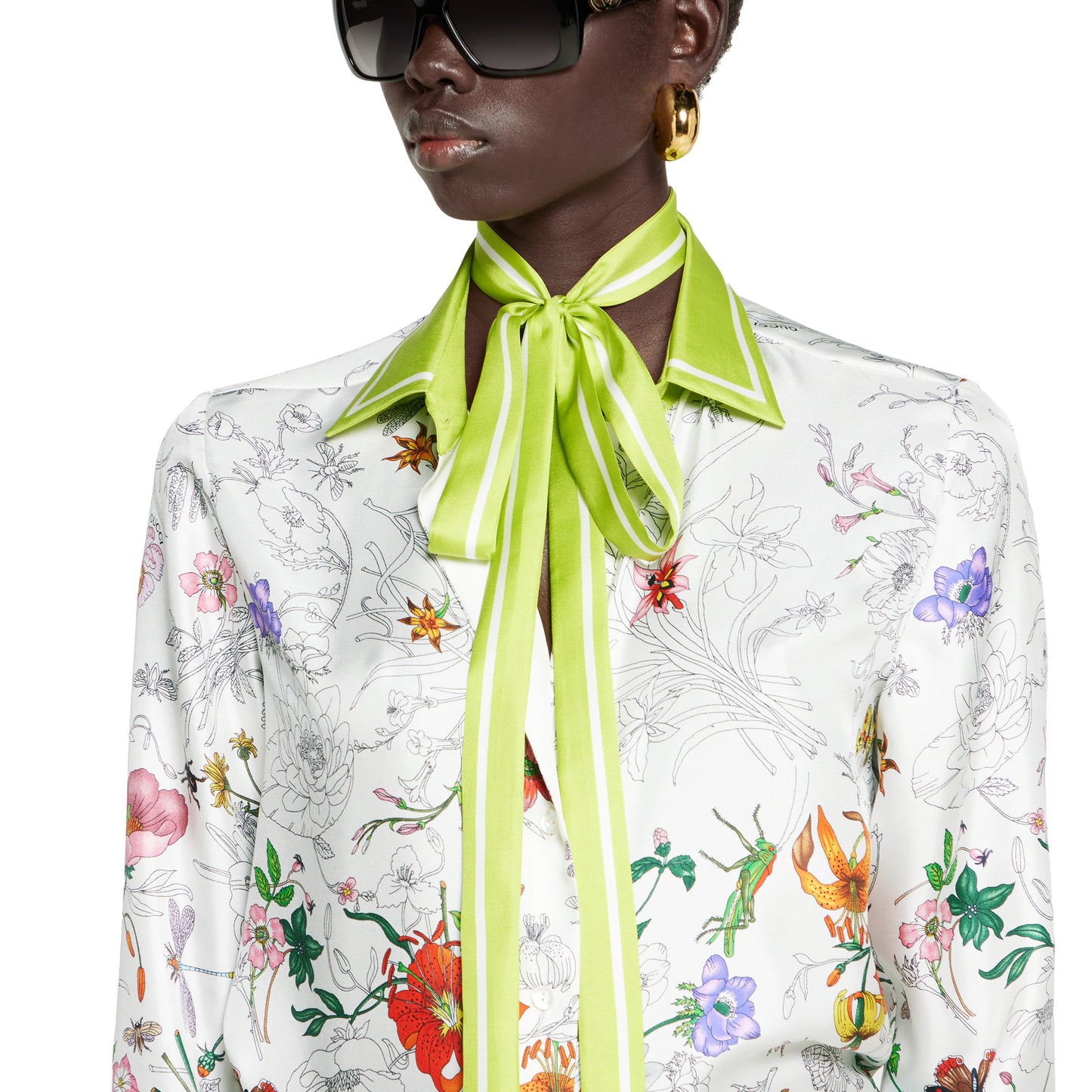 GU Printed Woman silk  T-shirt